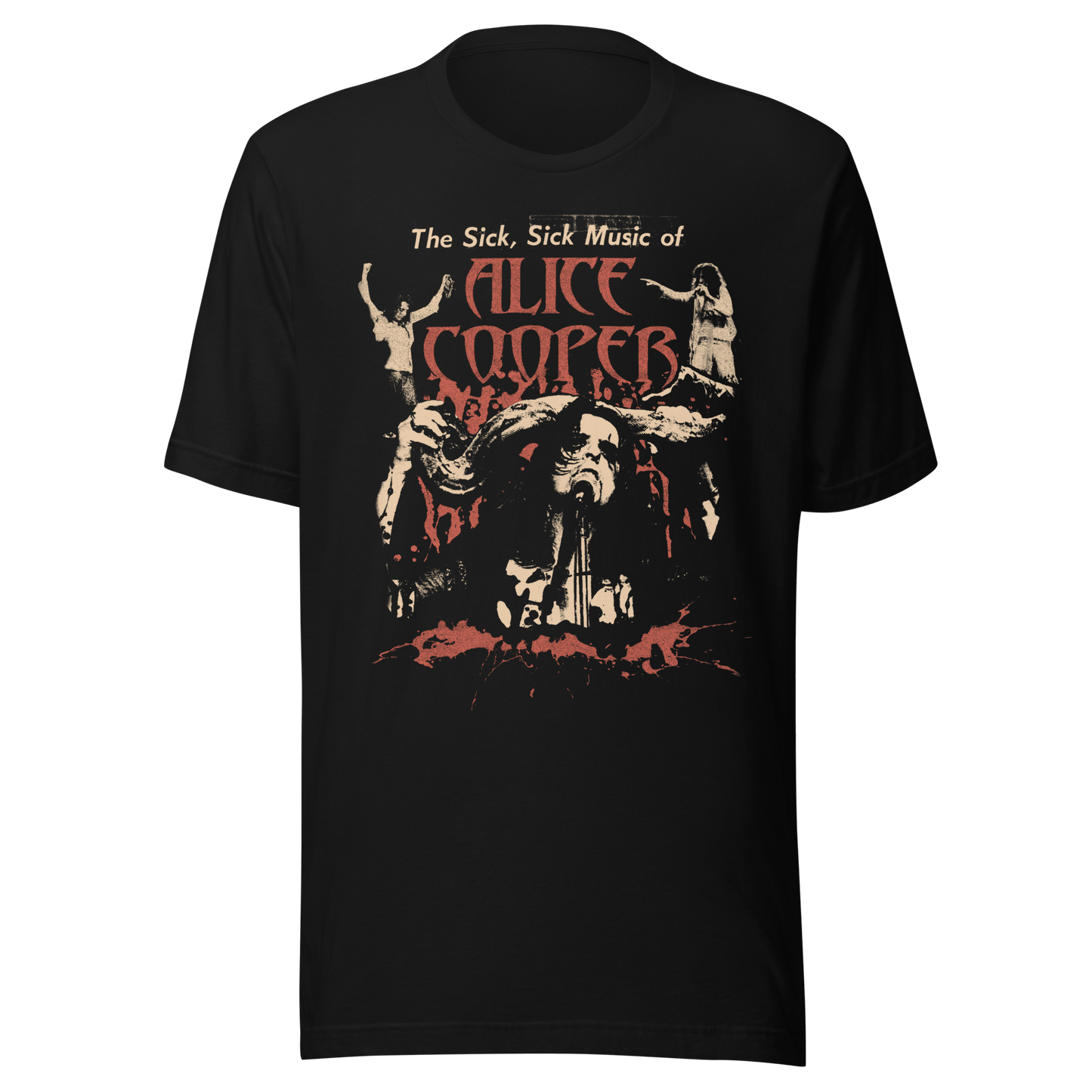Alice Cooper - Sick Sick Jumbo Print T Shirt