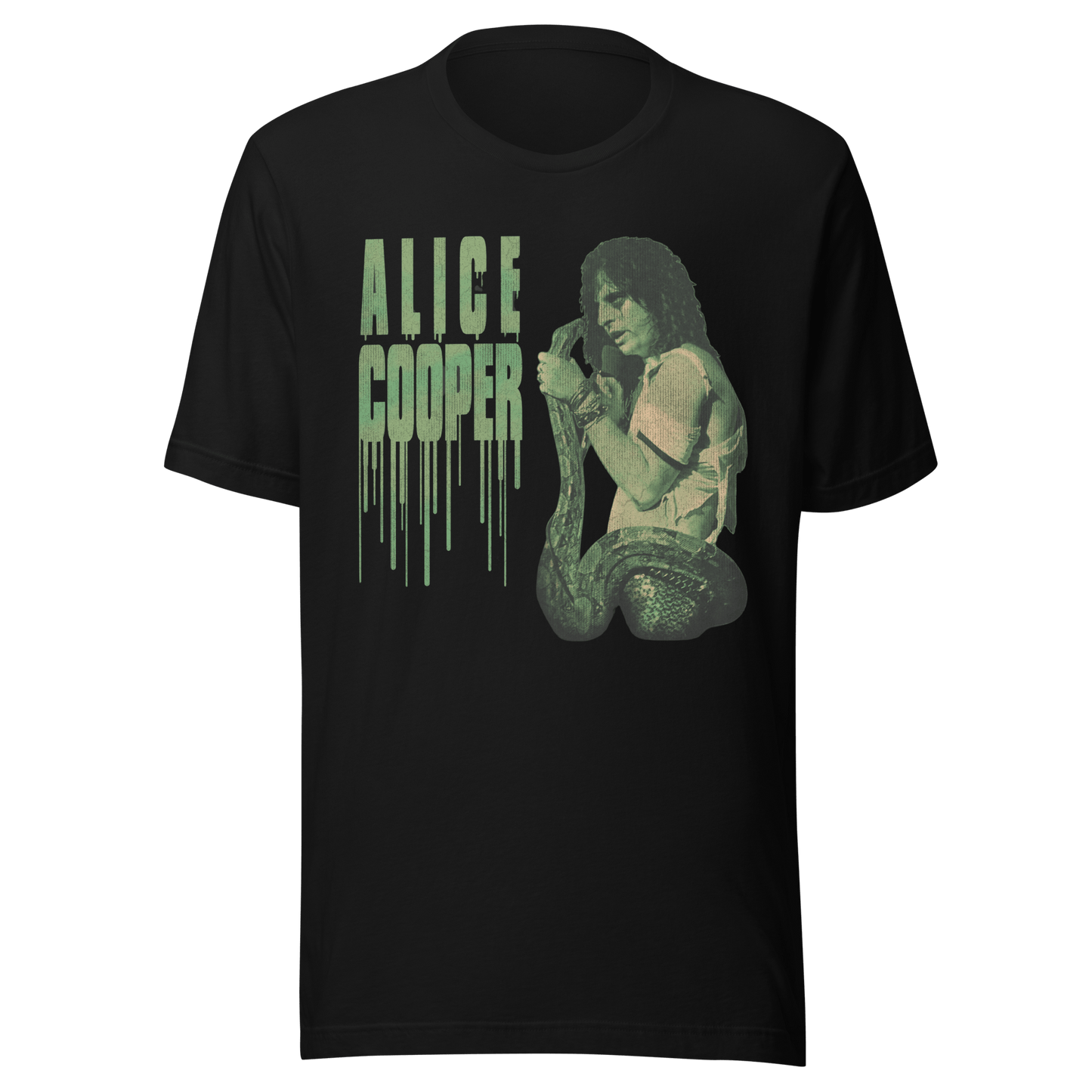 Alice Cooper - Vintage 1986 Snake Drip Jumbo Print T Shirt