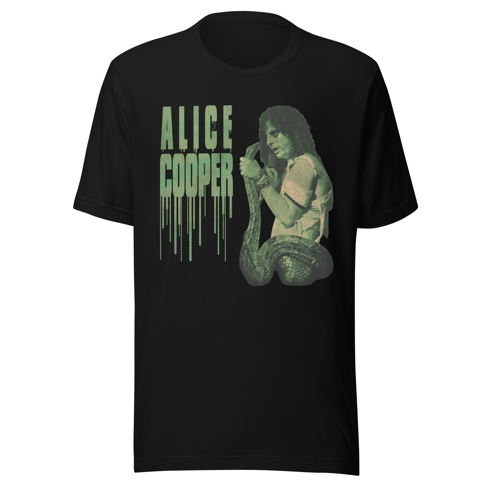 Alice Cooper - Vintage 1986 Snake Drip Jumbo Print T Shirt