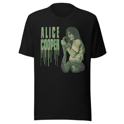 Alice Cooper - Vintage 1986 Snake Drip Jumbo Print T Shirt