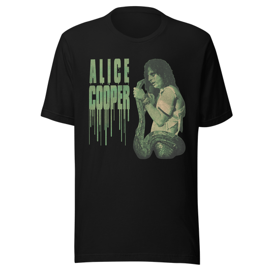 Alice Cooper - Vintage 1986 Snake Drip Jumbo Print T Shirt