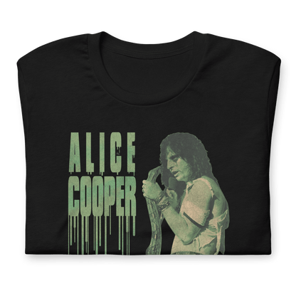 Alice Cooper - Vintage 1986 Snake Drip Jumbo Print T Shirt