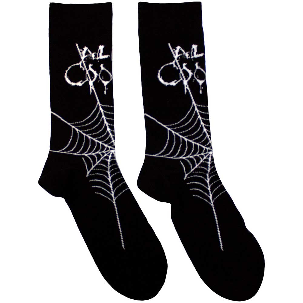 Alice Cooper Web Socks Black