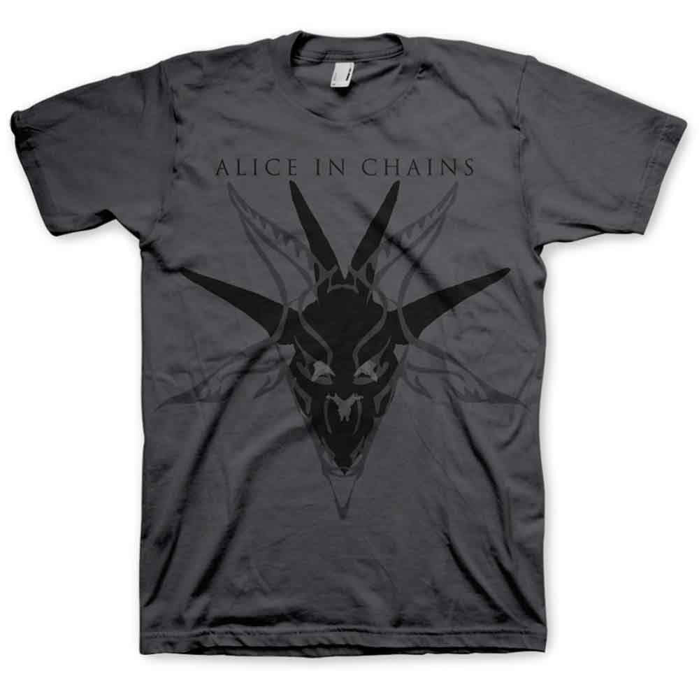 Alice In Chains Black Skull Mens T Shirt