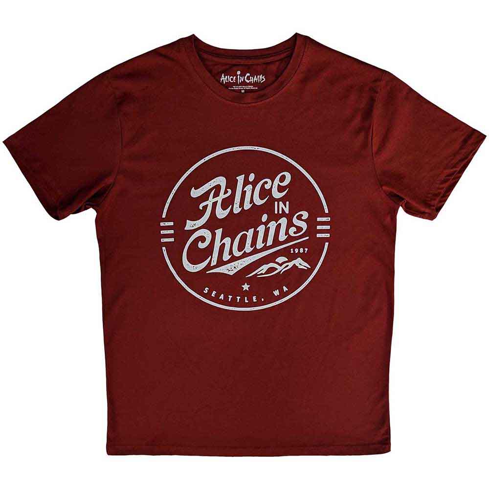 Alice In Chains Circle Emblem Mens T Shirt