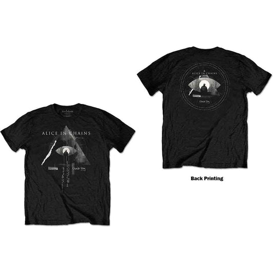 Alice In Chains Fog Mountain Mens T Shirt Black