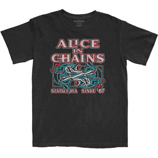 Alice In Chains Totem Fish Mens T Shirt