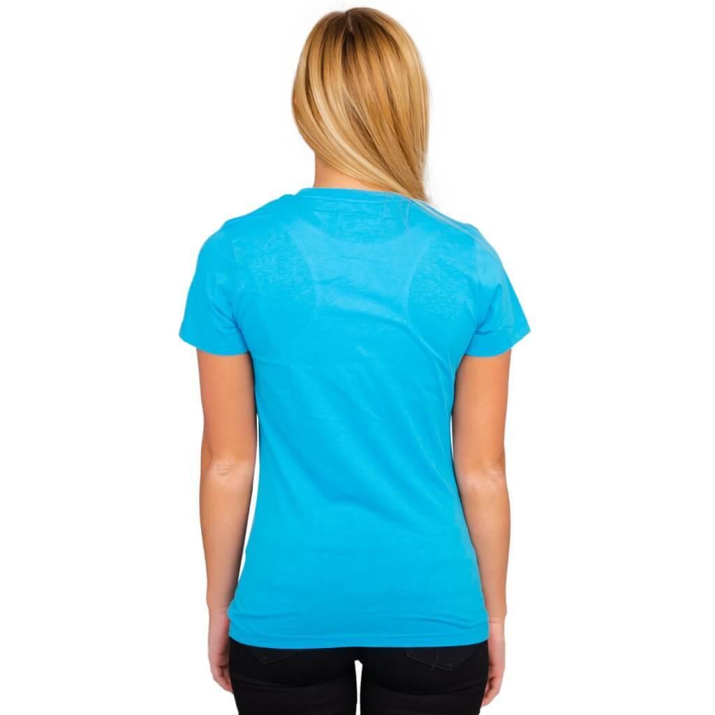Alice In Wonderland Tweedle Dee Dum Juniors Turquoise T Shirt Tee