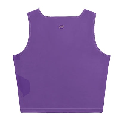 LSU Football Eye of the Tiger Womens Crop Top Shirt Purple