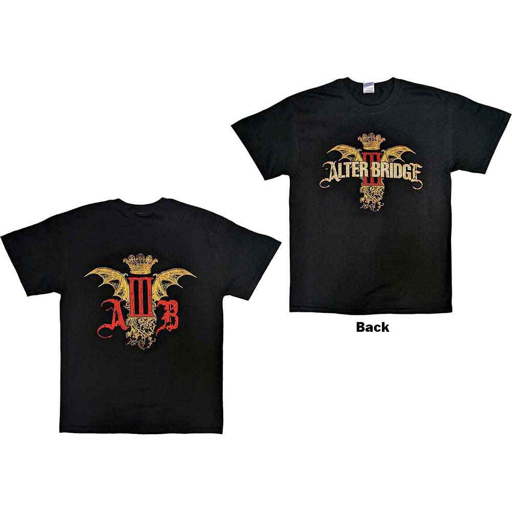 Alter Bridge AB III Batwing Crown Mens T Shirt