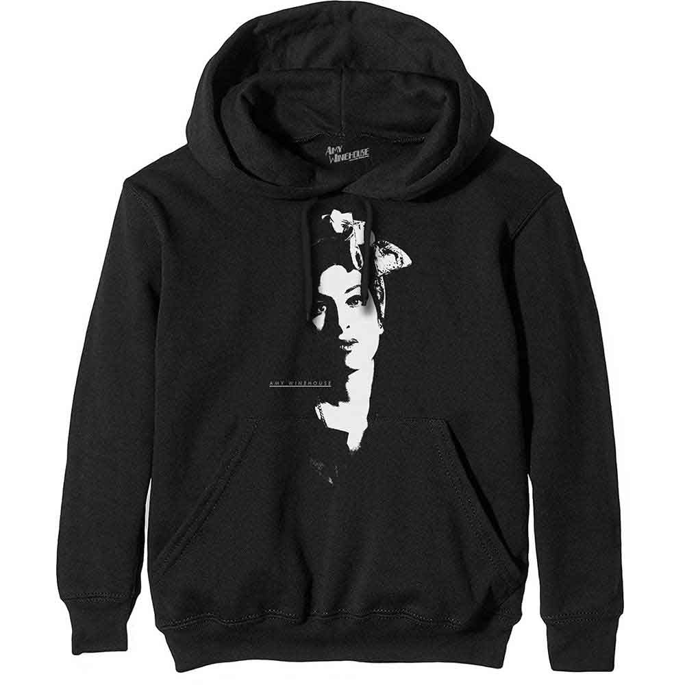 Amy Winehouse Scarf Portrait Sweatshirt Hoodie Black