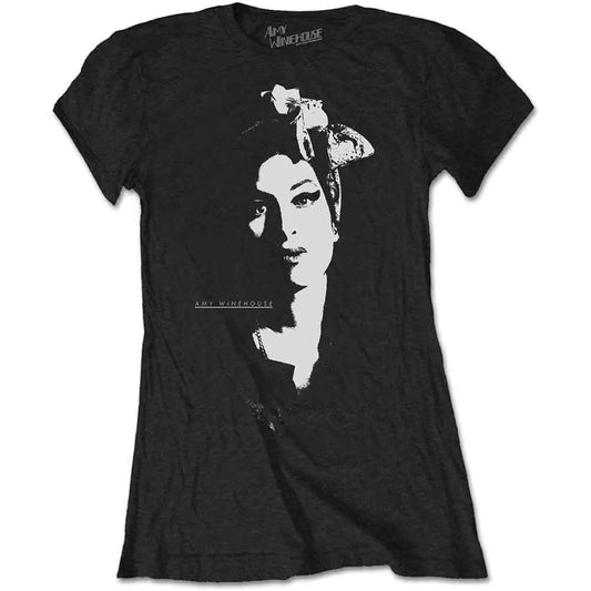 Amy Winehouse Scarf Portrait Womens T Shirt