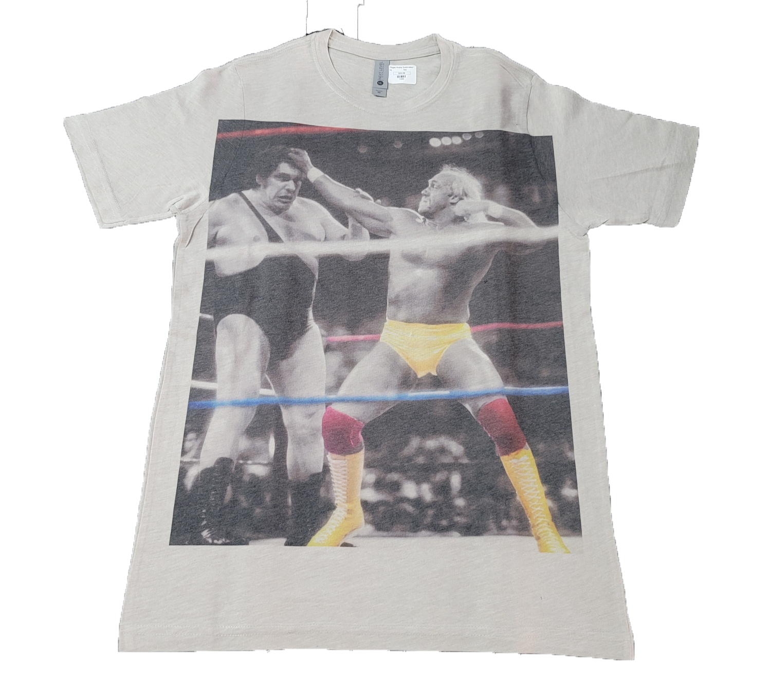 Hulk Hogan Andre The Giant Sublimated Mens T Shirt White