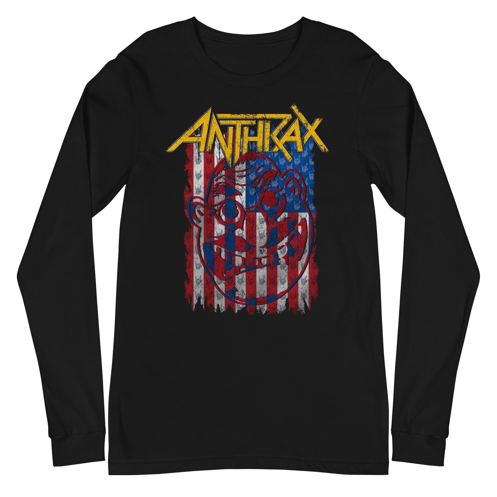Anthrax - American Flag Long Sleeve Shirt