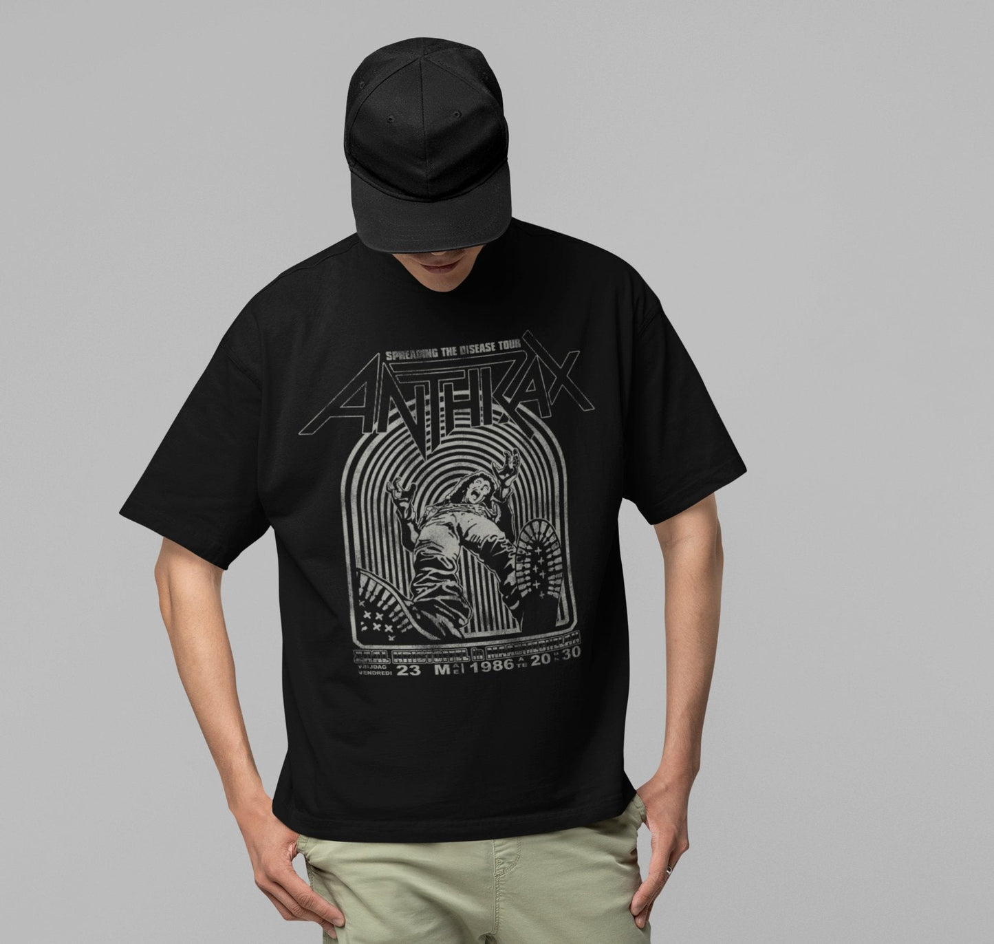 Anthrax - 1986 Tour Jumbo Print T Shirt