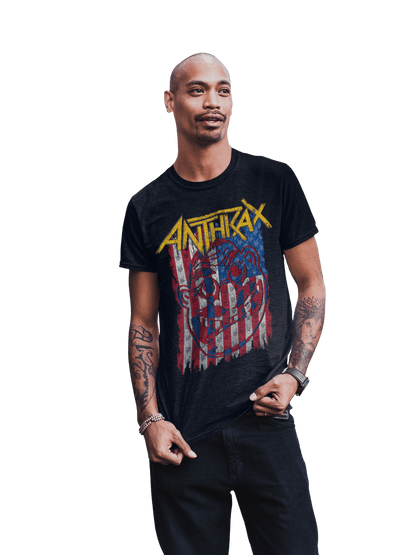 Anthrax - American Flag T Shirt