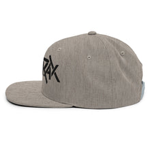Load image into Gallery viewer, Anthrax - Black on Gray Snapback HD Embroidered Hat
