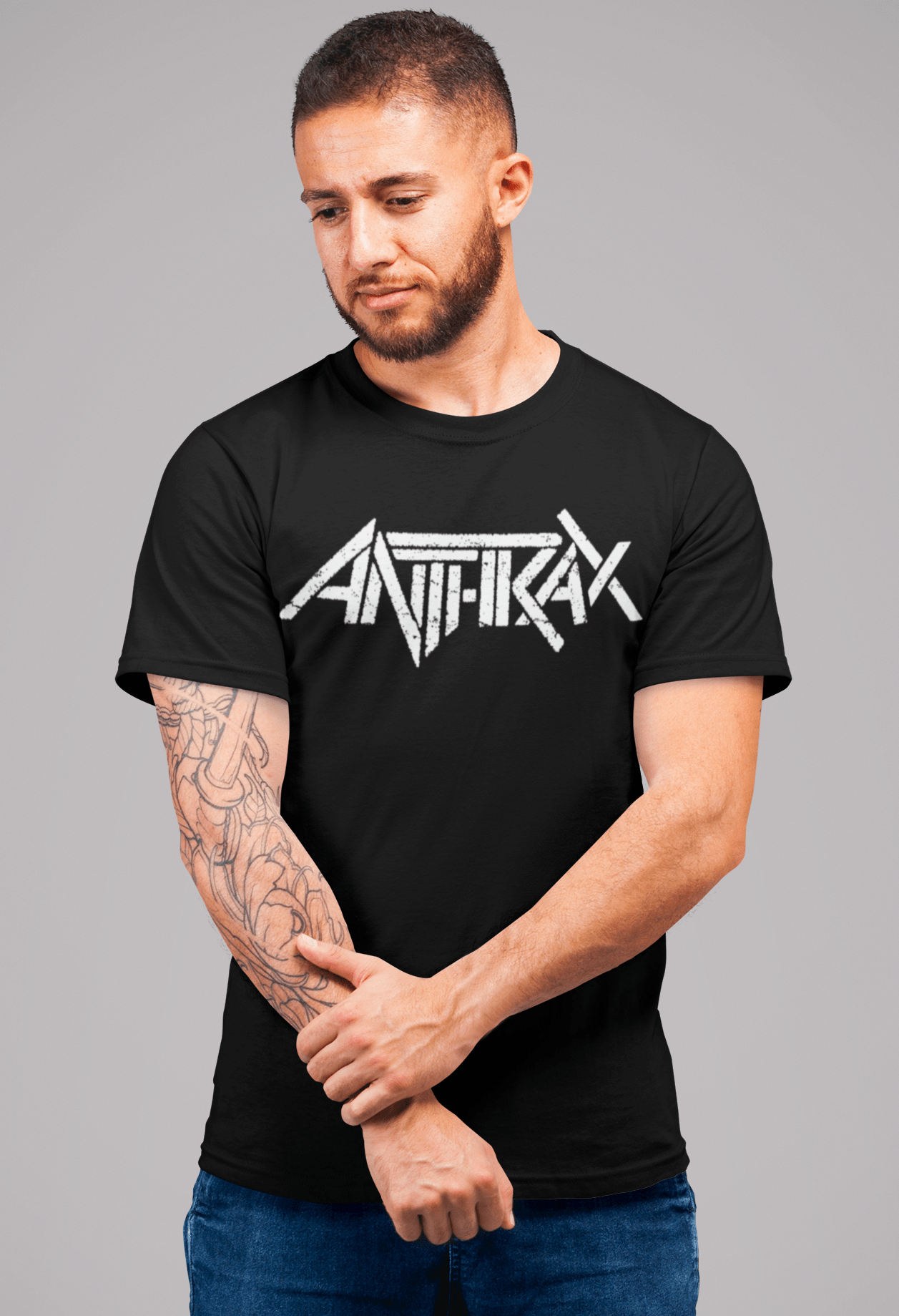 Anthrax - Classic White Logo T Shirt