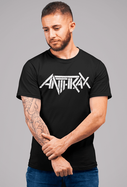 Anthrax - Classic White Logo T Shirt