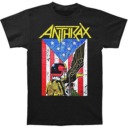 Anthrax I am the Law Judge Dredd Mens T Shirt Black