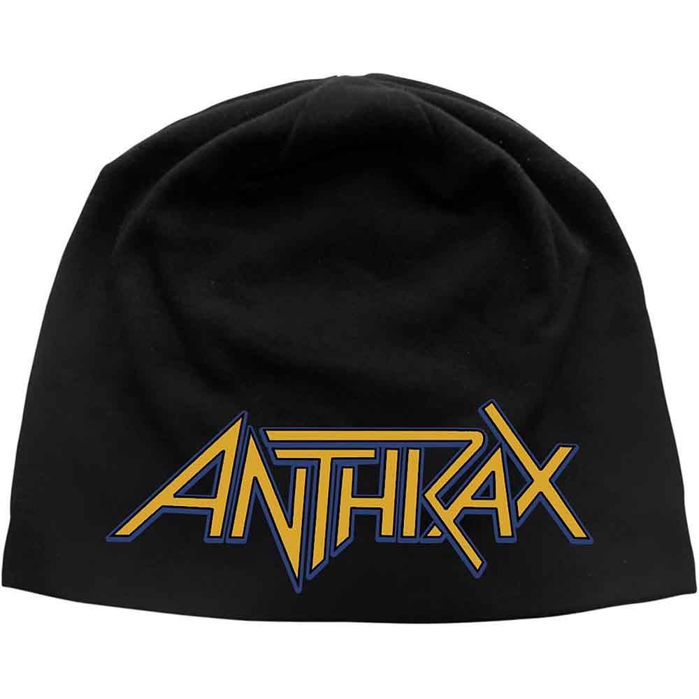 Anthrax Logo Beanie Hat Black