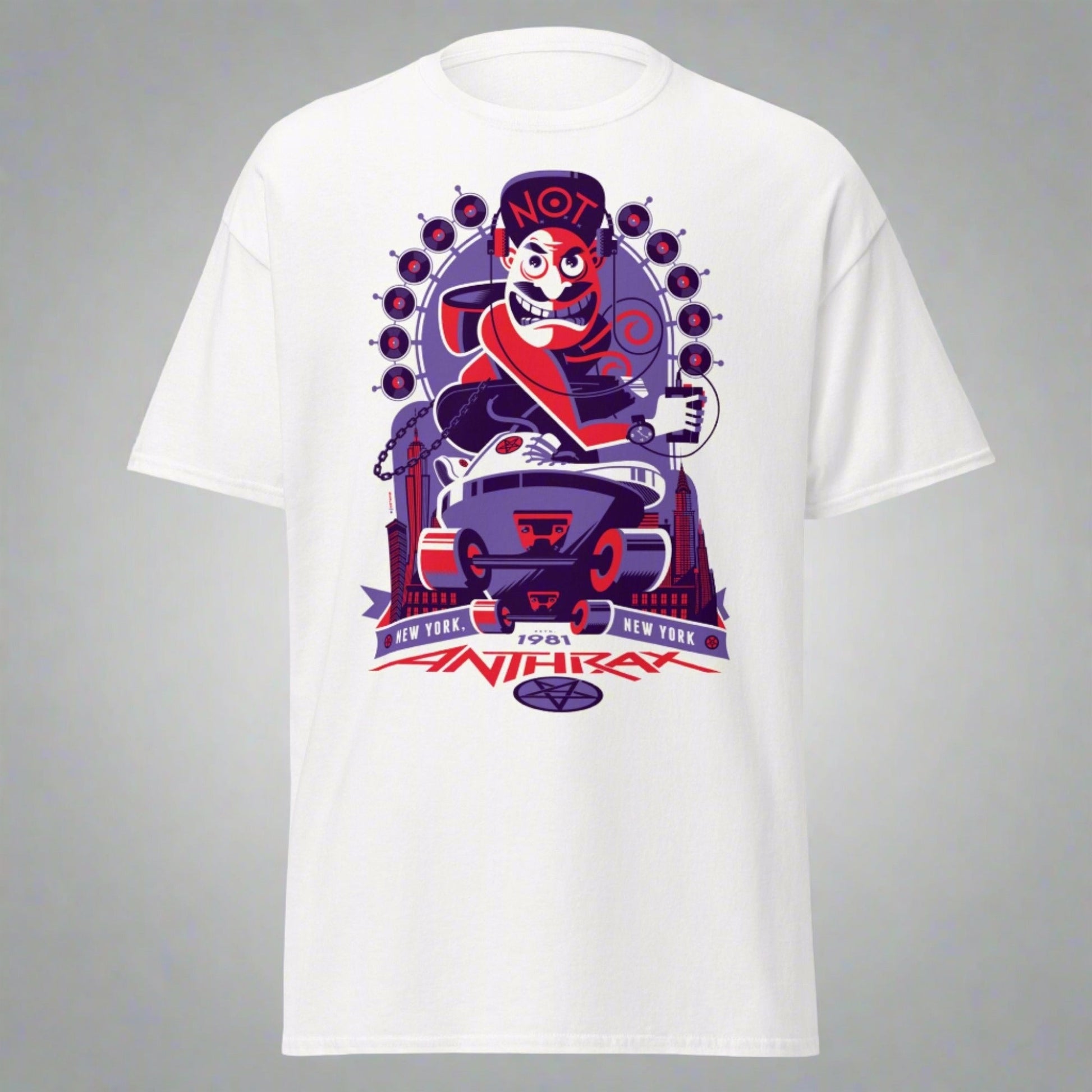 Anthrax - New York 81 Tour Jumbo Print T Shirt