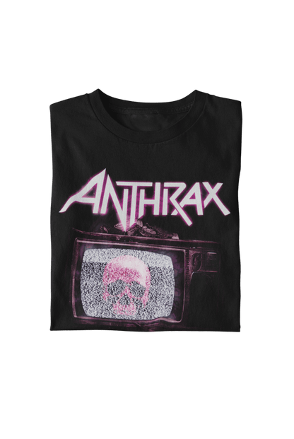 Anthrax - Skull TV T Shirt