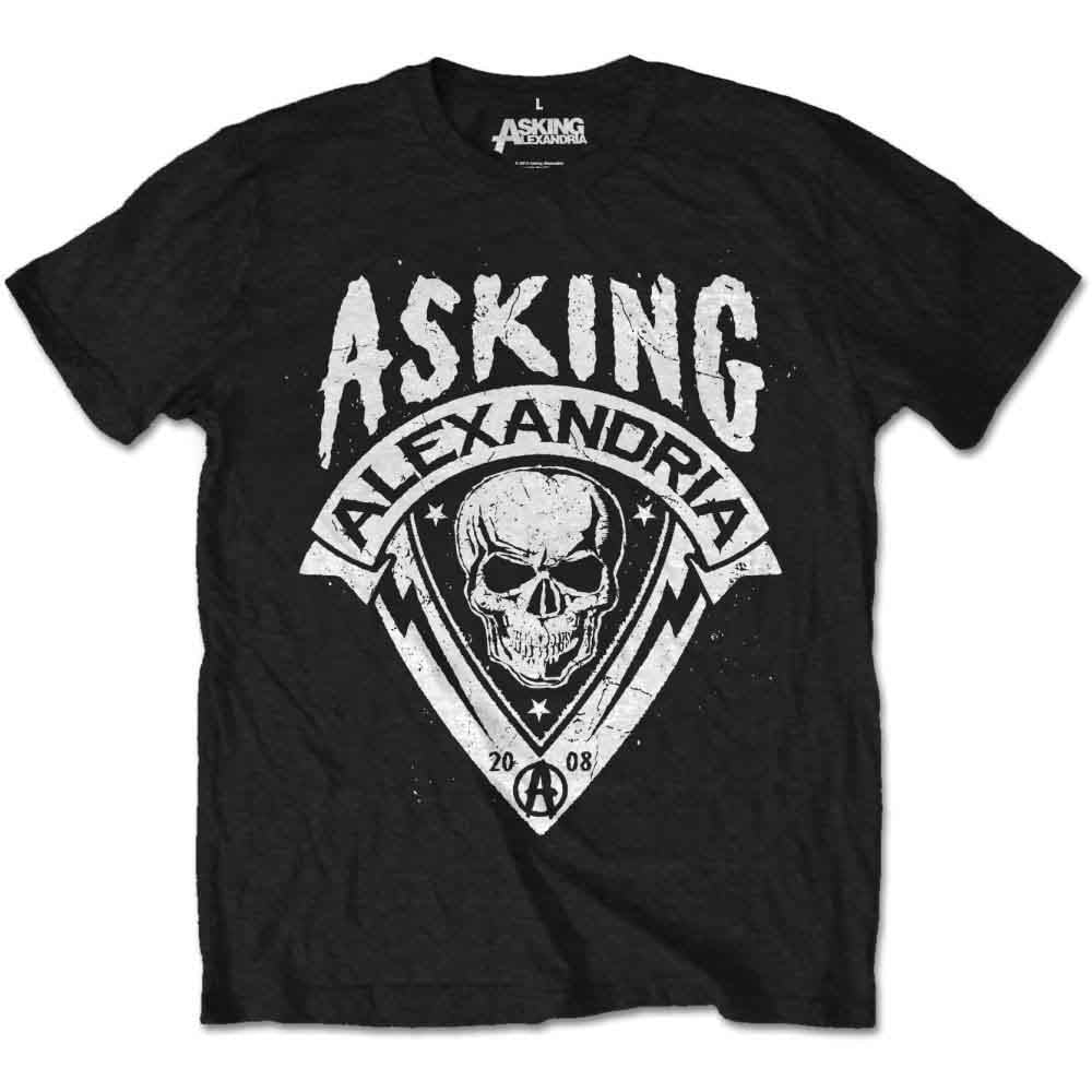 Asking Alexandria Skull Shield Mens T Shirt