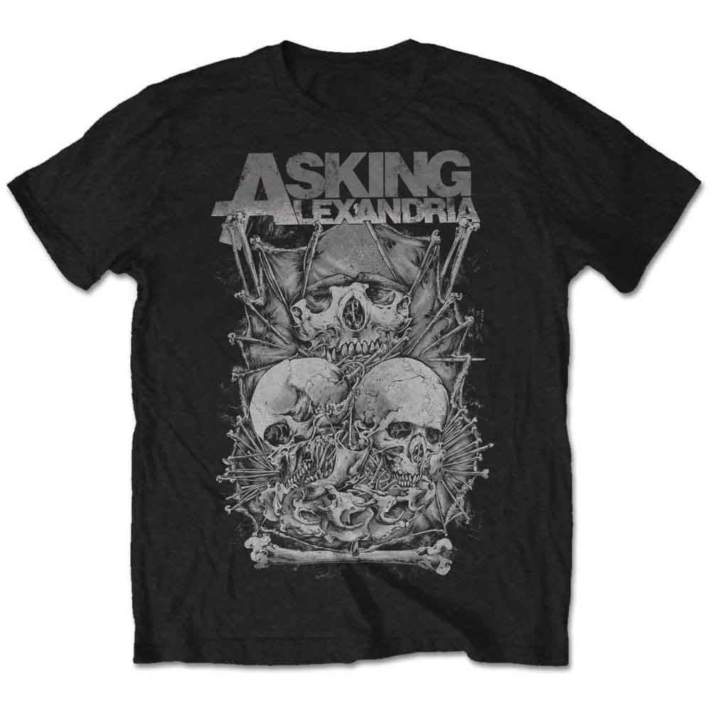 Asking Alexandria Skull Stack Mens T Shirt