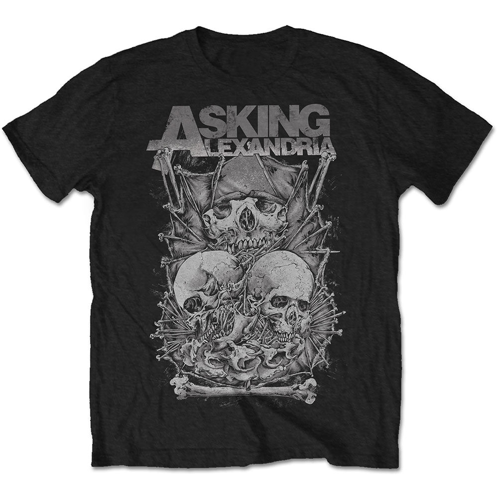 Asking Alexandria Skull Stack Mens T Shirt