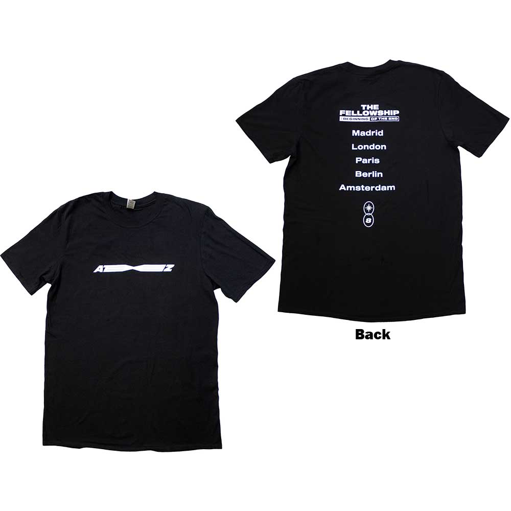 ATEEZ Fellowship Tour Euro Logo Mens T Shirt