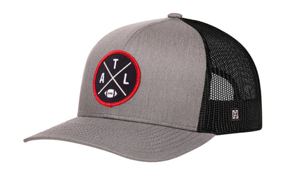Atlanta Trucker Haka Hat Black ATL X Football Snapback