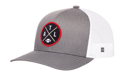 Atlanta Trucker Haka Hat Black ATL X Football Snapback