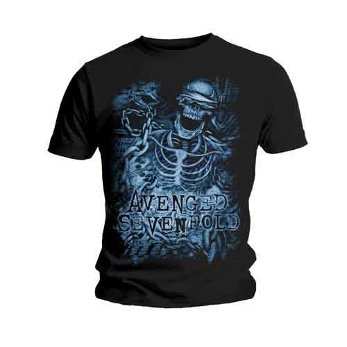 Avenged Sevenfold Chained Skeleton Mens T Shirt