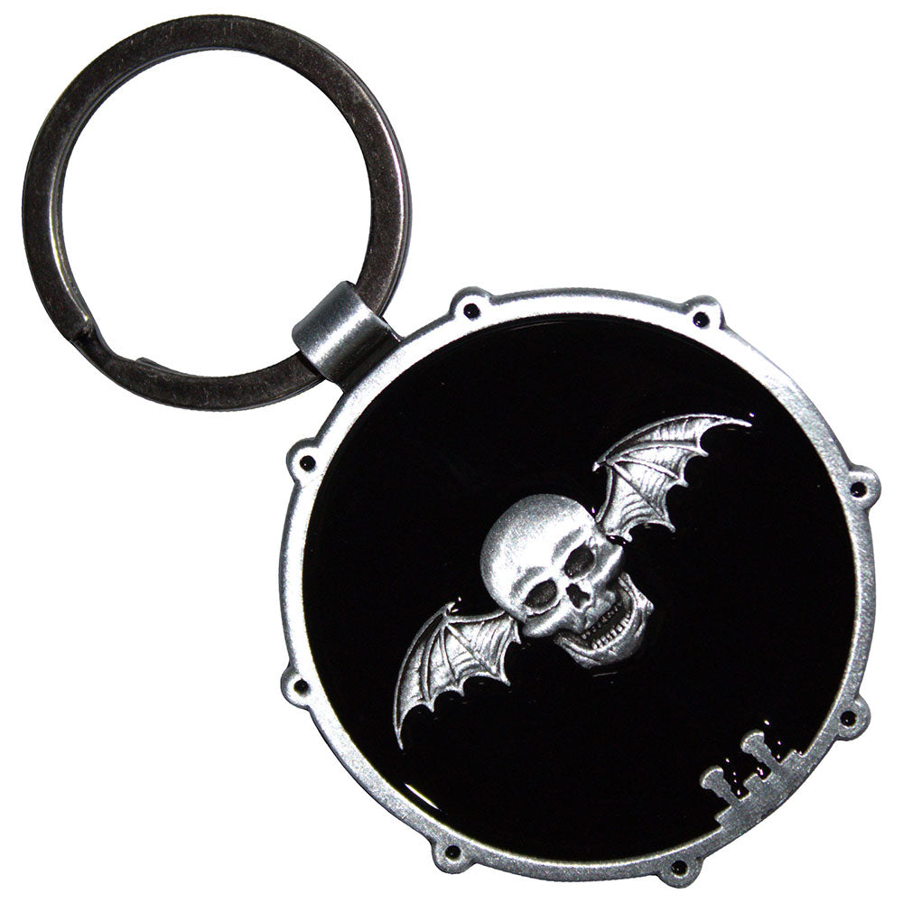Avenged Sevenfold Deathbat Drum Double-Sided Keychain