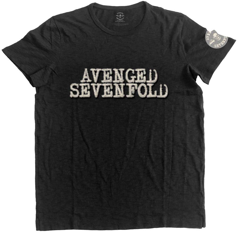 Avenged Sevenfold Logo & Death Bat Mens T Shirt