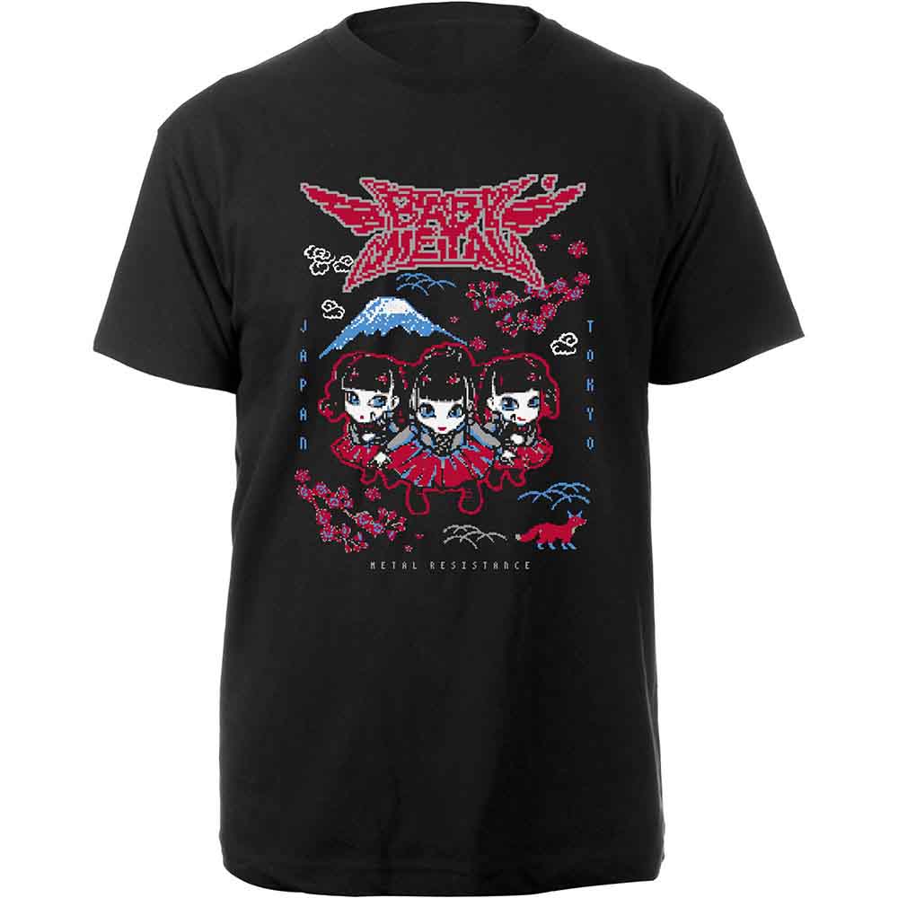 Babymetal Pixel Tokyo Mens T Shirt