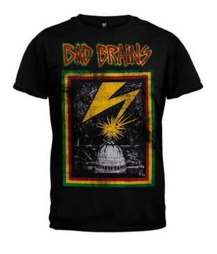 Bad Brains Album Capitol Officially Licensed Mens T Shirt Black