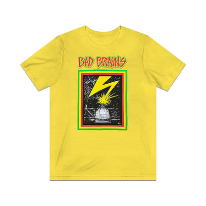 Bad Brains Album Capitol Yellow Officially Licensed Mens T Shirt Yellow