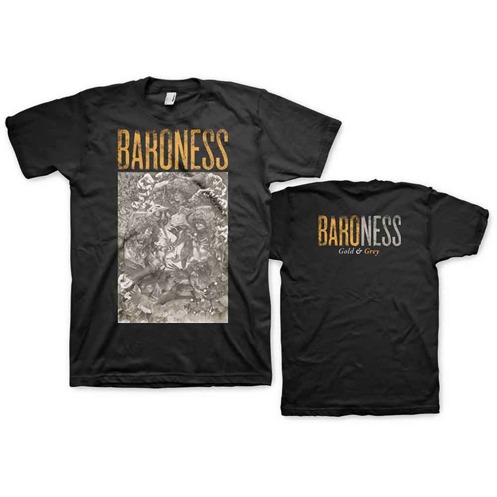 Baroness Gold & Grey Mens T Shirt
