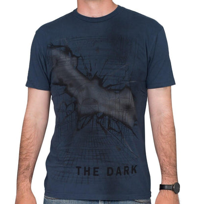 Batman Stay Tune The Dark Navy T Shirt