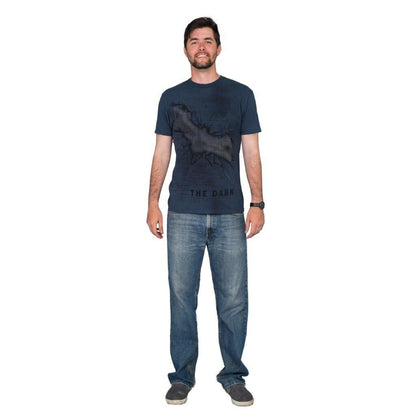 Batman Stay Tune The Dark Navy T Shirt
