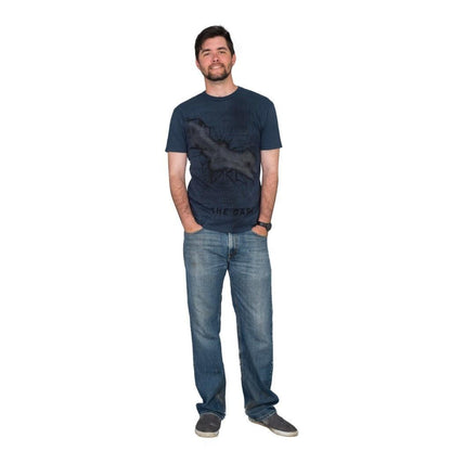Batman Stay Tune The Dark Navy T Shirt