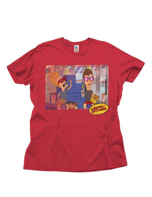 1990s Music TV show Cartoon Dudes Wearing Glasses T Shirt