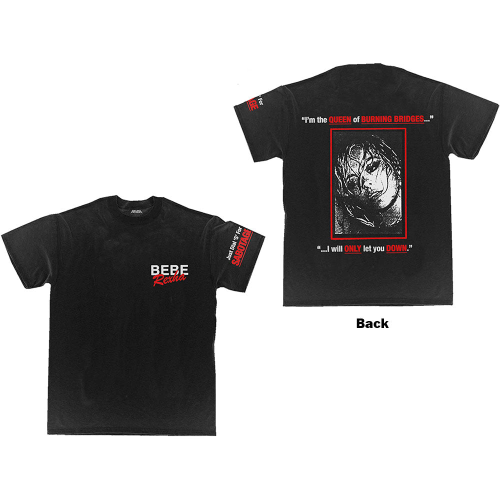 Bebe Rexha Queen of Sabotage Mens T Shirt
