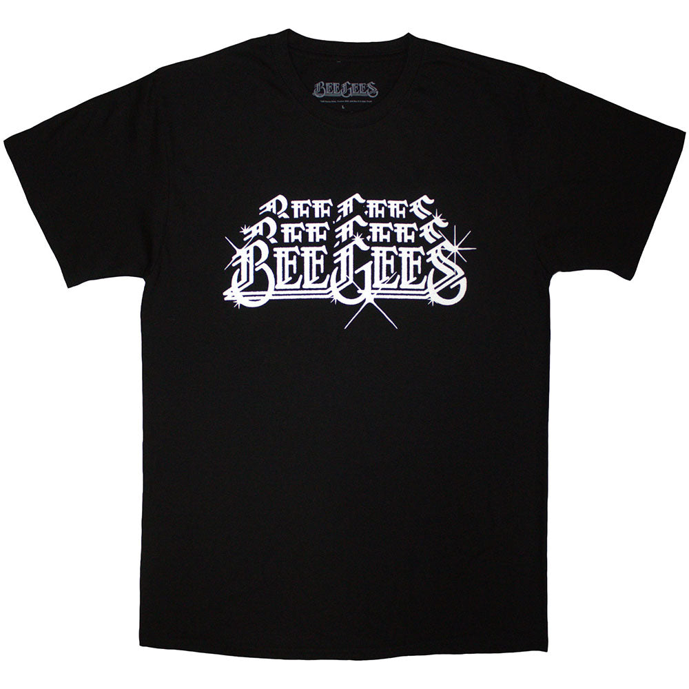 Bee Gees Stacked Logo Mens T Shirt