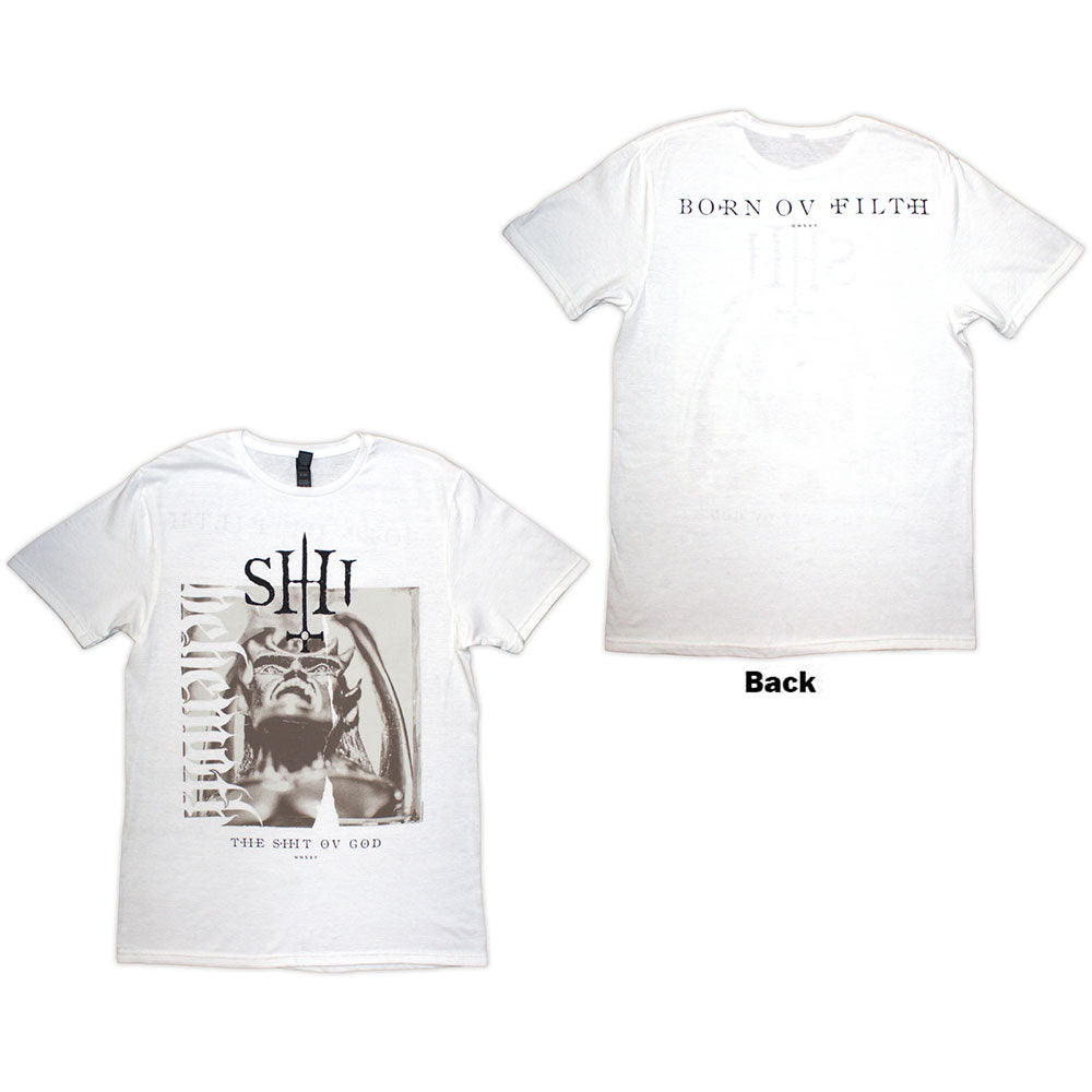 Behemoth The Shit Ov God Sepia Parchment Mens T Shirt