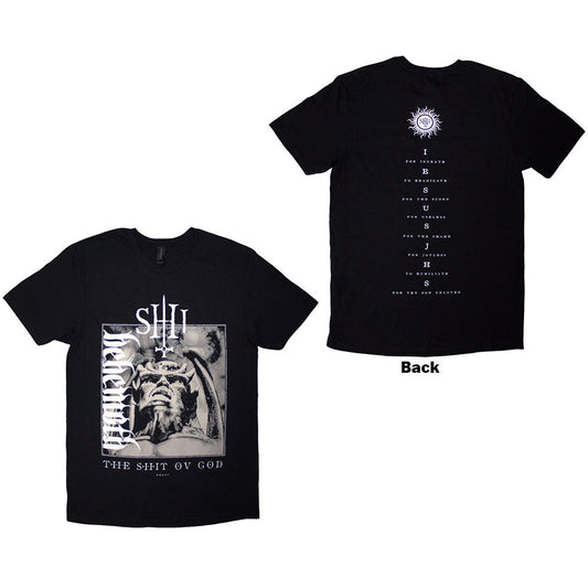 Behemoth The Shit Ov God Vertical Logo Cover Mens T Shirt
