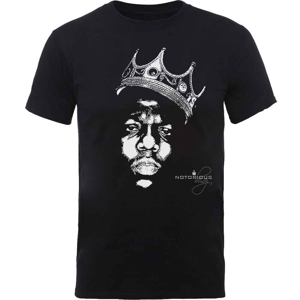 Biggie Smalls Crown Face Mens T Shirt