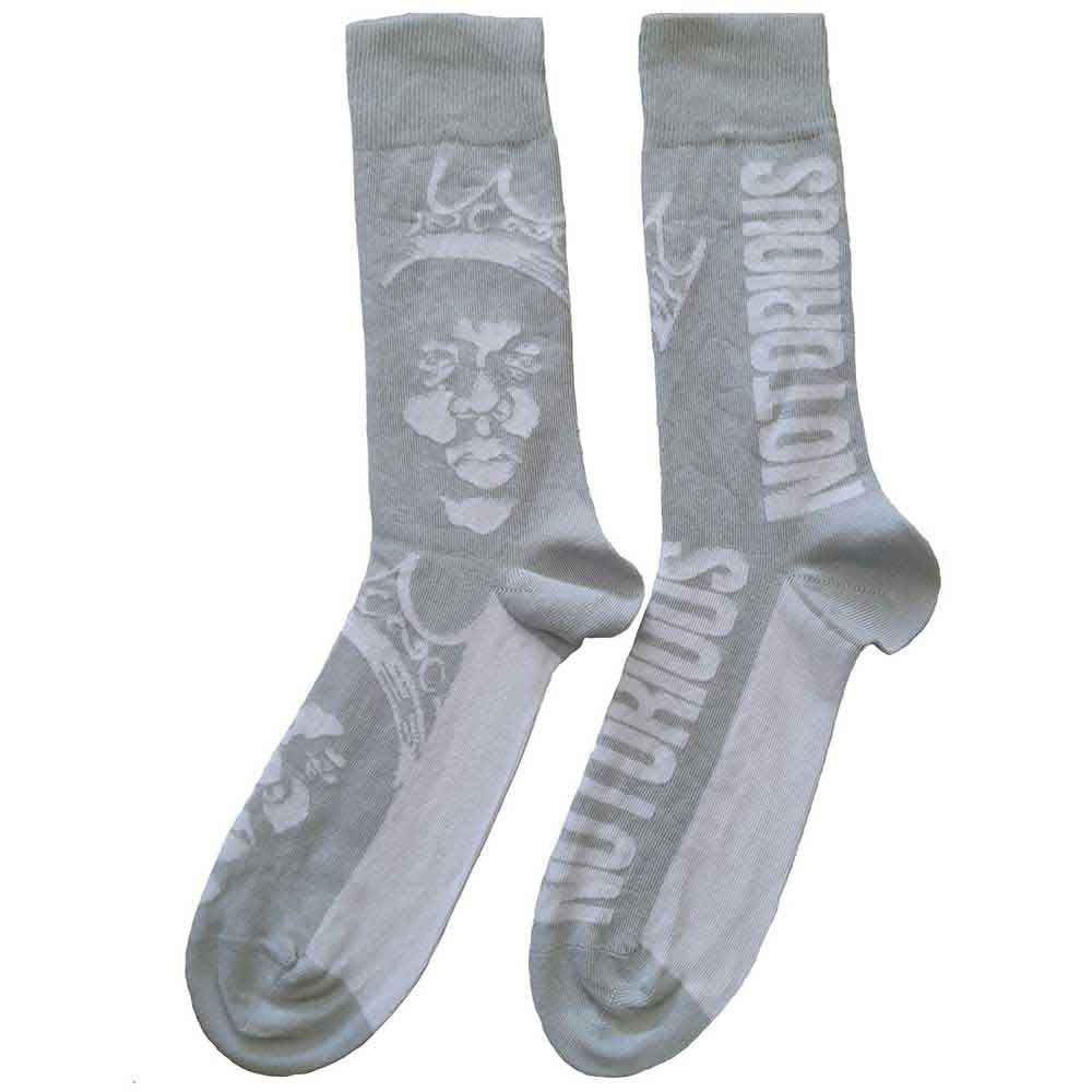 Biggie Smalls Crown Monochrome Socks Grey, White